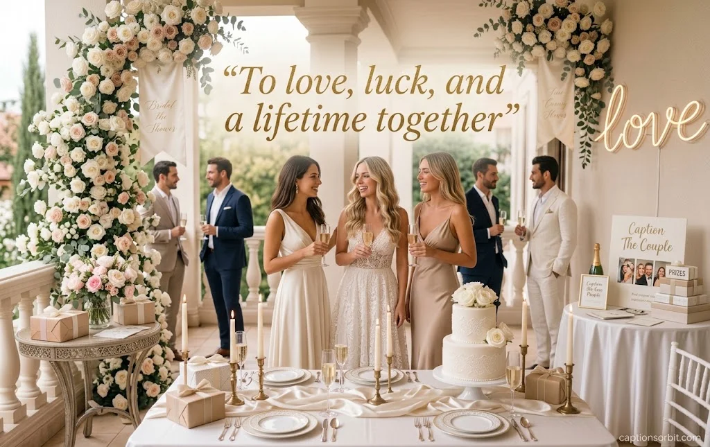 Classy Bridal Shower Captions for Instagram