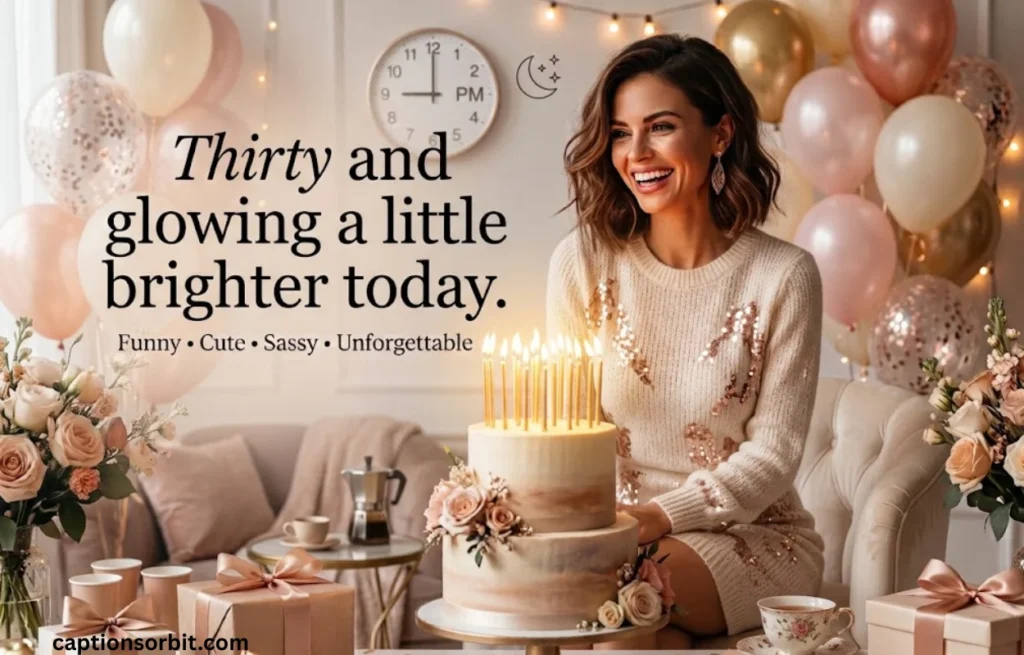 Cute 30th Birthday Captions for Instagram