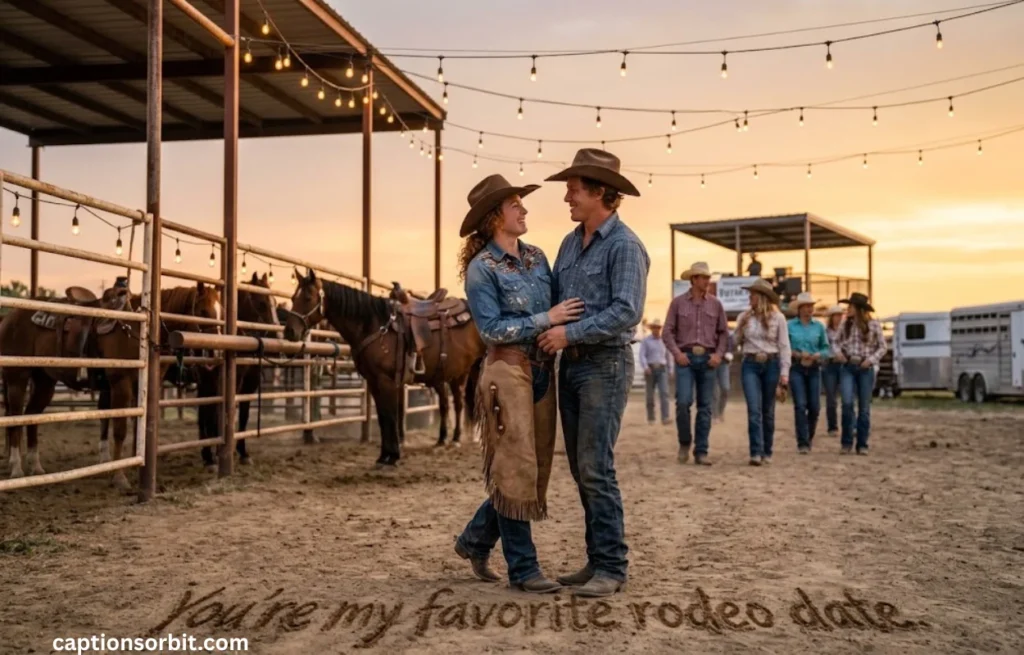 Cute Rodeo Captions for Cowgirls, Couples & Friends