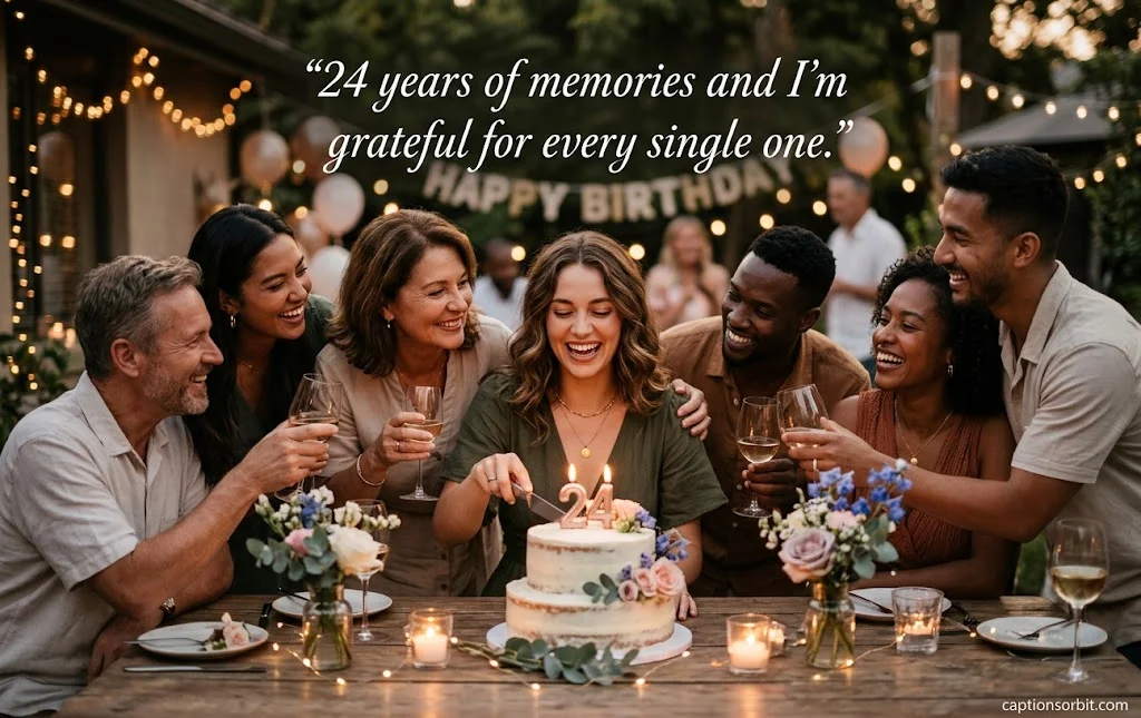 Cute & Sentimental 24th Birthday Captions