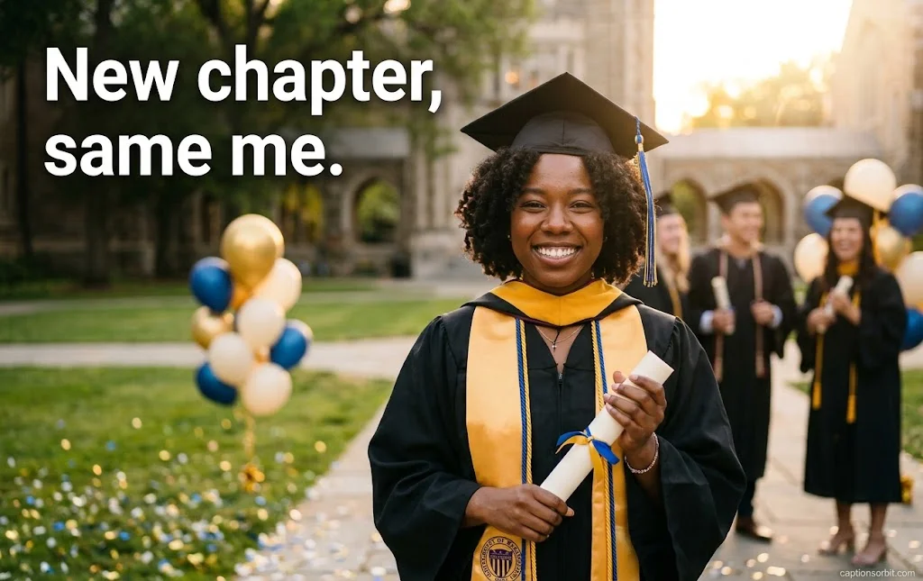 Cute & Short College Graduation Captions for Instagram