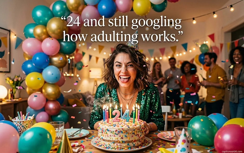 Funny 24th Birthday Captions