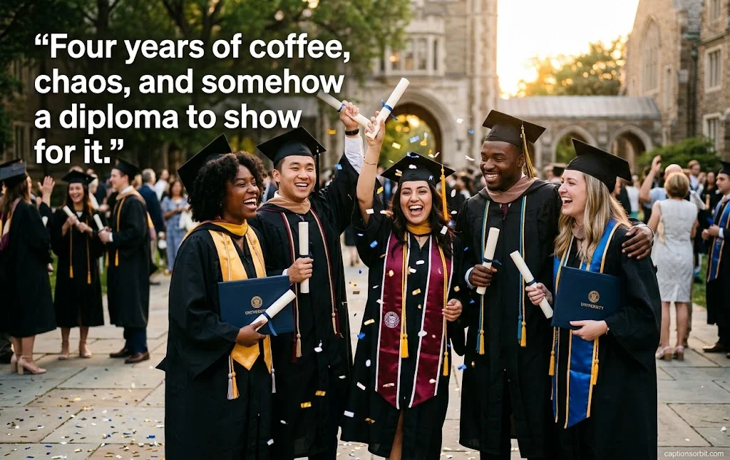 Funny College Graduation Captions for Instagram