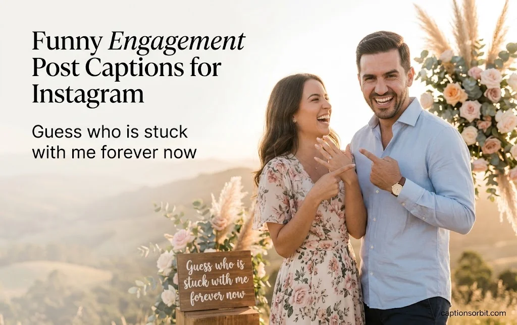 Funny Engagement Post Captions for Instagram