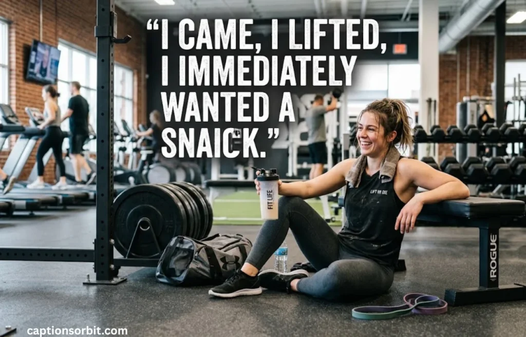 Funny Gym Captions for Instagram