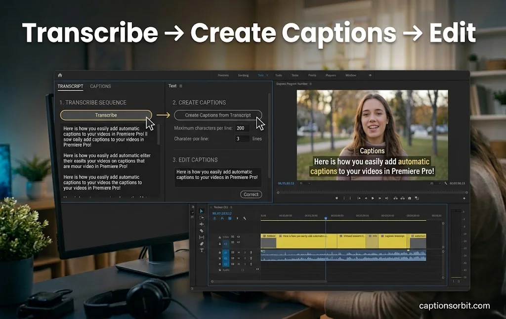 How to Add Captions in Premiere Pro Automatically