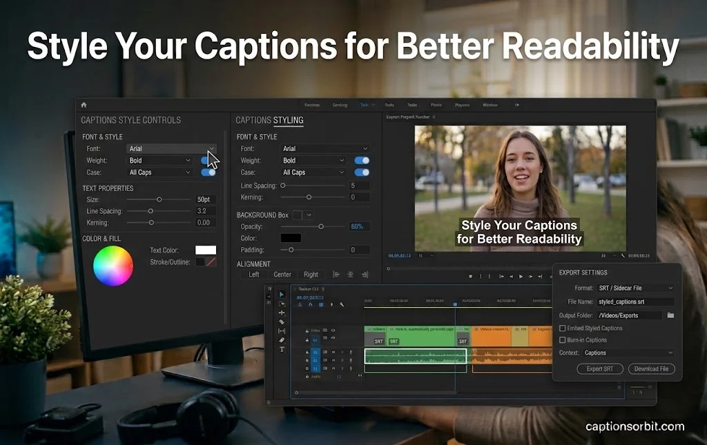 How to Style and Export Captions in Premiere Pro