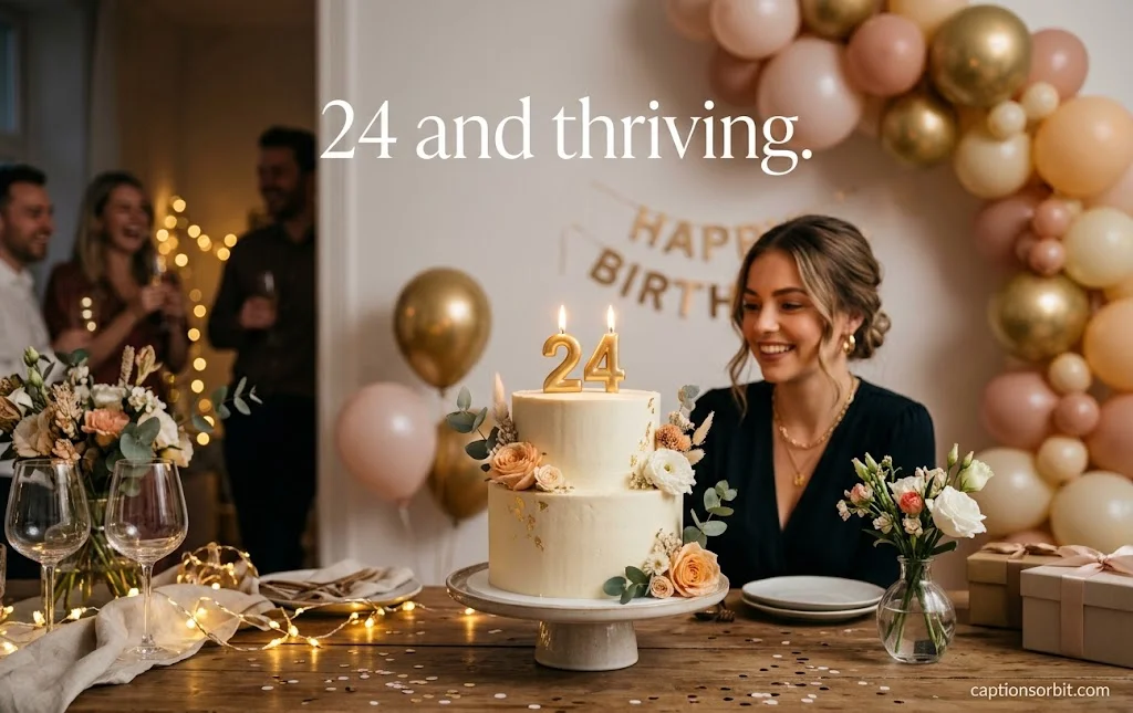 Short 24th Birthday Captions