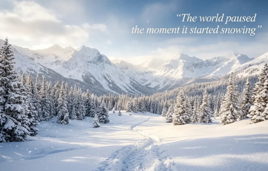 Snowy Vibes: Snow Day & Nature Instagram Captions