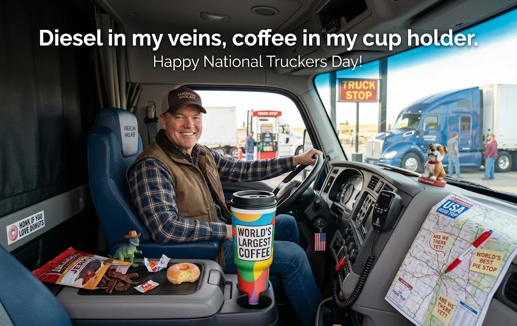 Funny National Truckers Day Captions