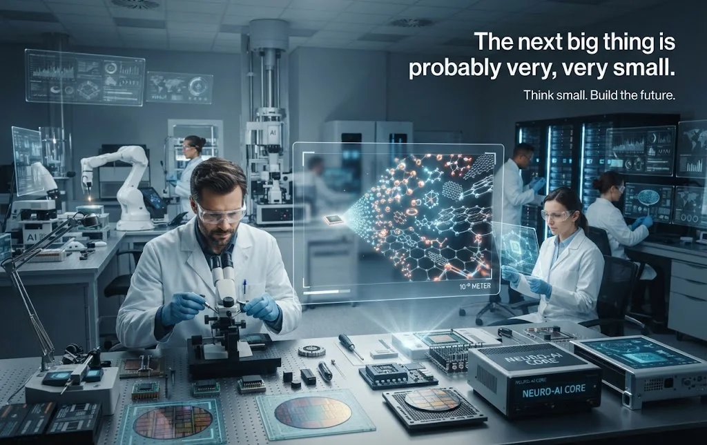 Futuristic & Tech-Inspired Nanotechnology Captions