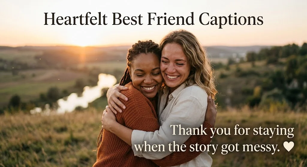 Heartfelt Best Friend Captions and Quotes