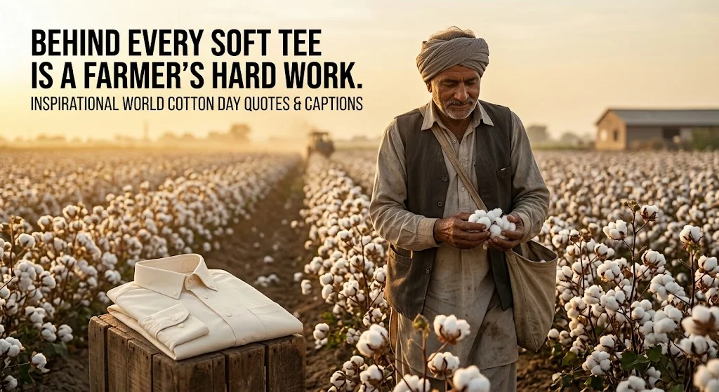 Inspirational World Cotton Day Quotes & Captions
