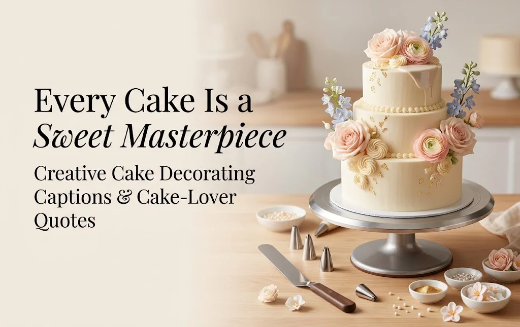 Creative Cake Decorating Captions and Cake-Lover Quotes