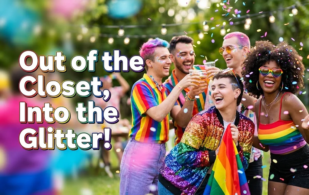 Funny & Playful Coming Out Day Captions for Instagram