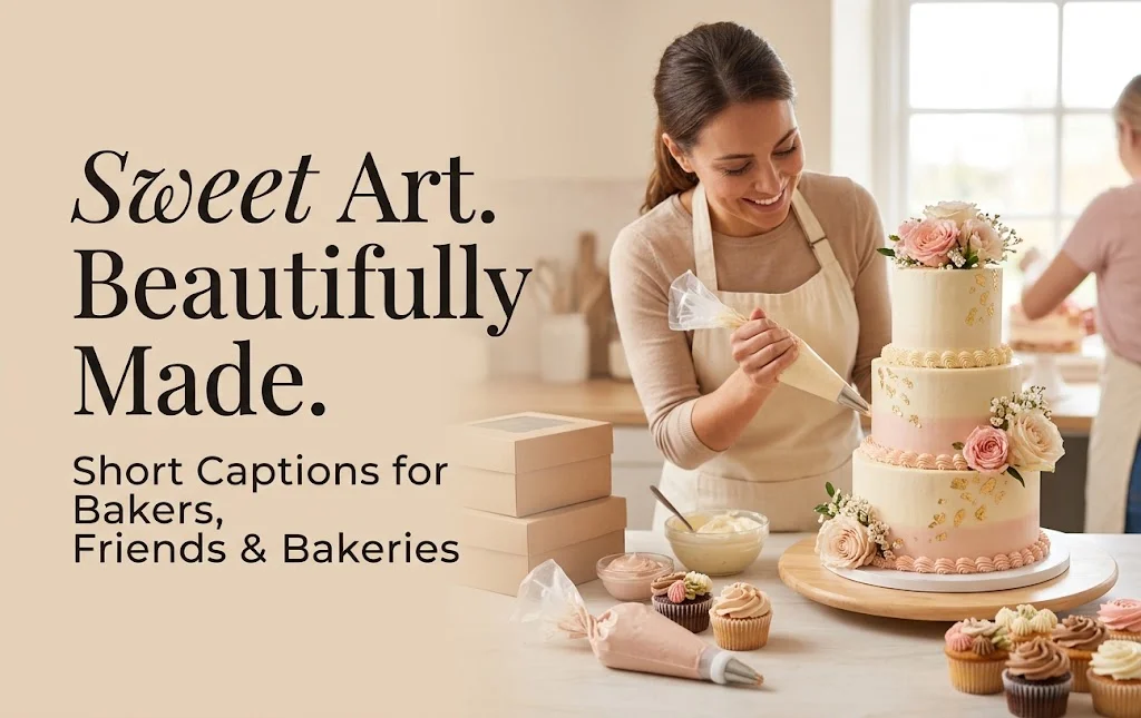 Short Cake Decorating Captions for Bakers, Friends, and Business