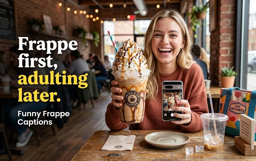 Funny National Frappe Day Captions for Instagram