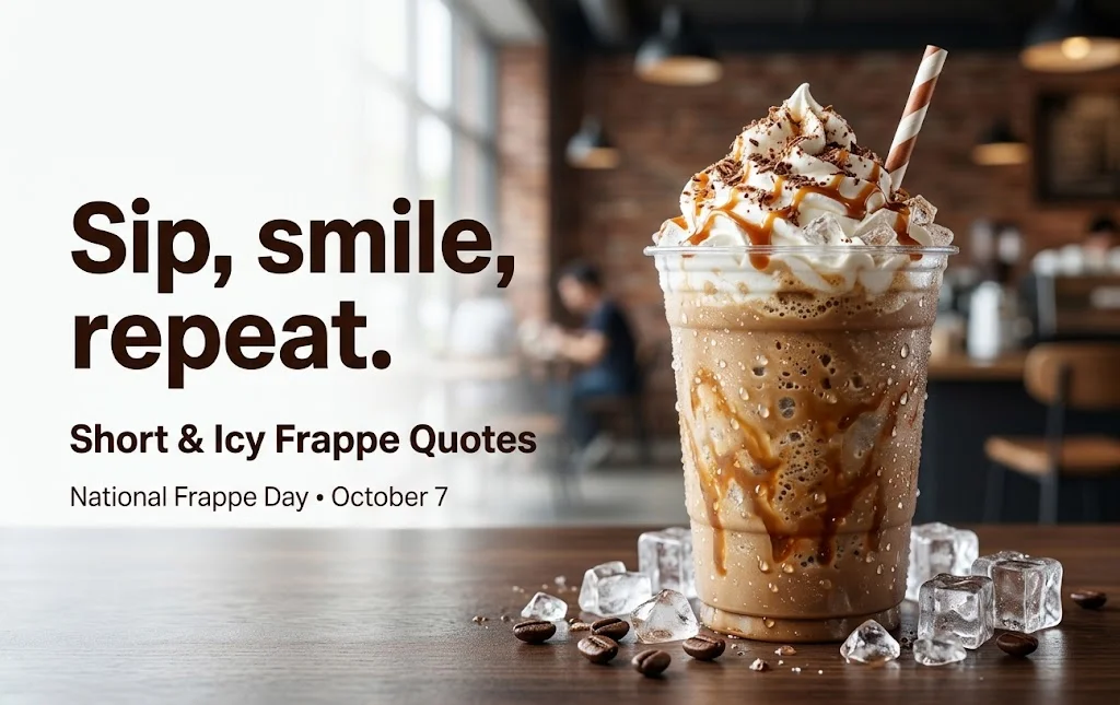 Short and Icy Frappe Quotes for National Frappe Day