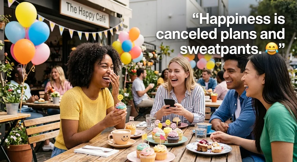 Funny & Cute Happiness Day Captions