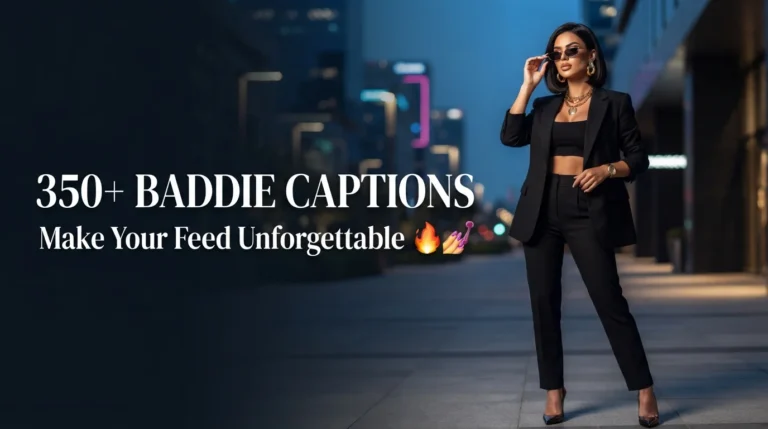 350+Best Baddie Captions That Will Make Your Instagram Feed Unforgettable 🔥💅