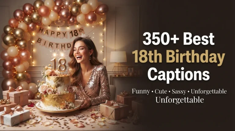 350+ Best 18th Birthday Captions for Instagram: Funny, Cute, Sassy & Unforgettable