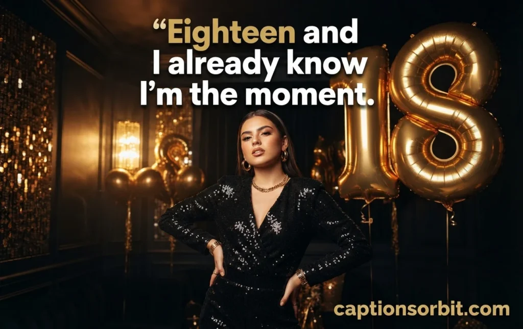 Sassy 18th Birthday Captions