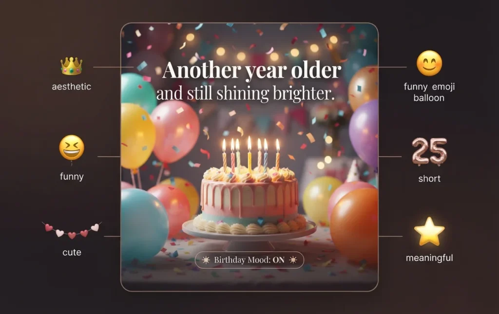 Best Birthday Captions for Instagram (By Mood & Style)