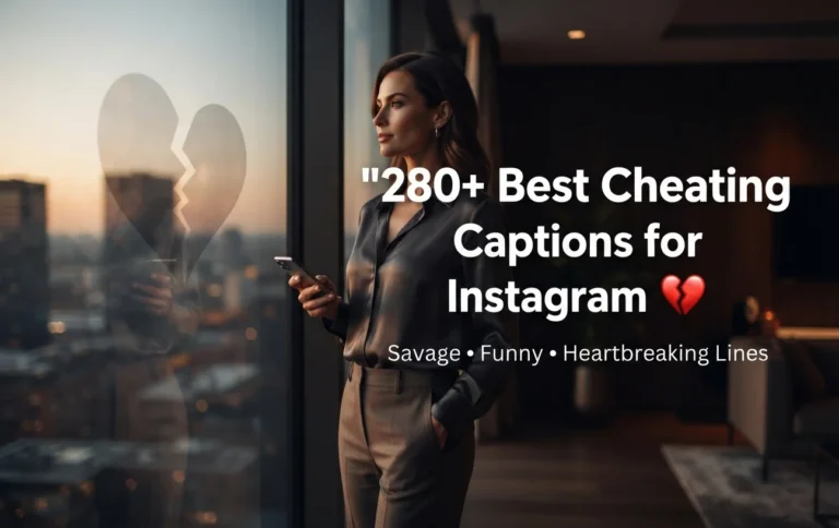 280+ Best Cheating Captions for Instagram: Savage, Funny & Heartbreaking Lines 💔