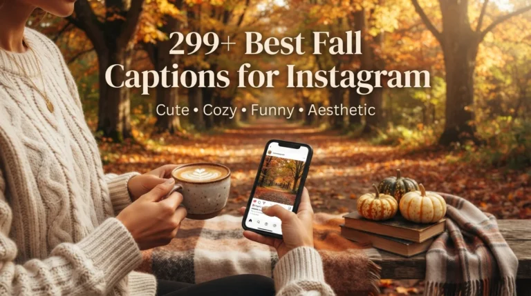 299+ Best Fall Captions for Instagram: Cute, Cozy, Funny & Aesthetic Ideas
