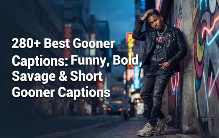 280+ Best Gooner Captions: Funny, Bold, Savage & Short Gooner Captions