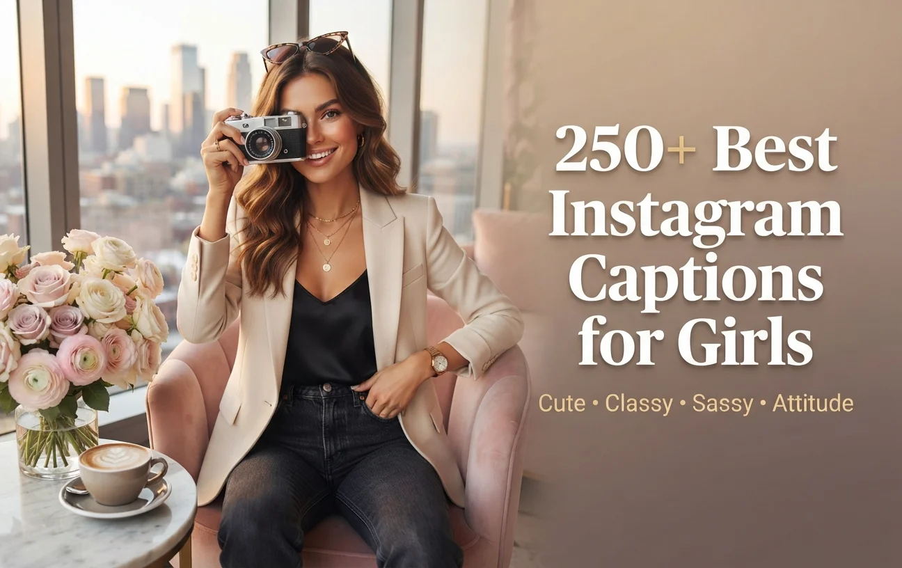 250+ Best Instagram Captions for Girls: Cute, Sassy, Classy & Attitude