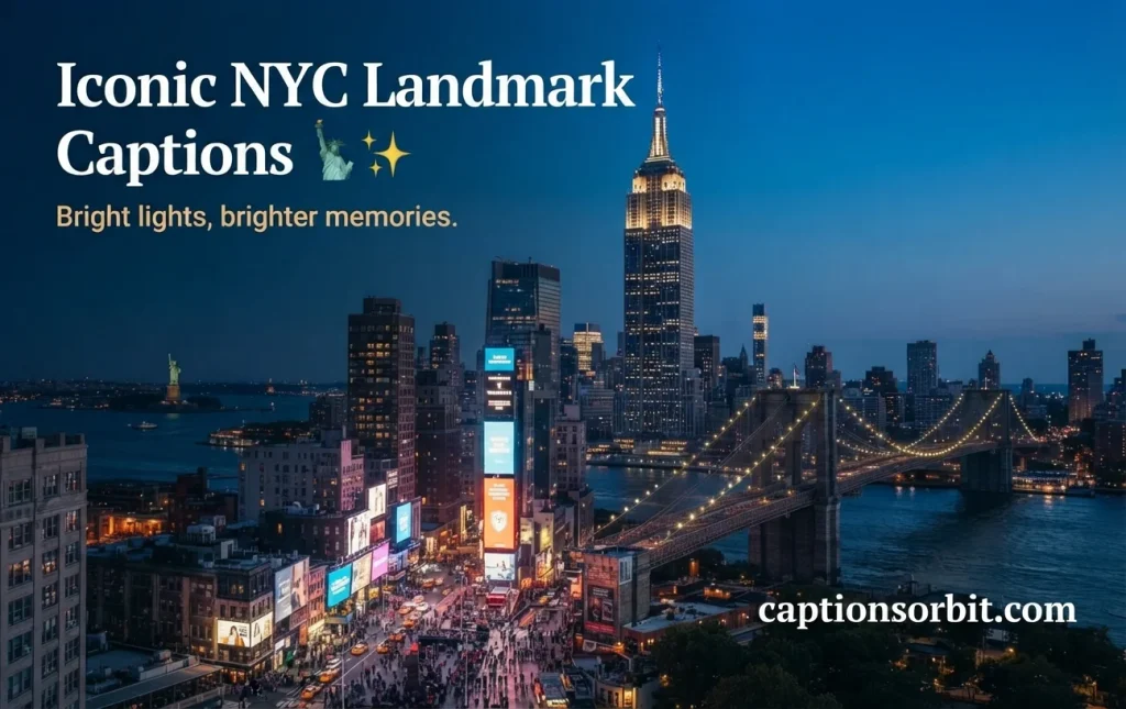 Iconic NYC Landmark Captions
