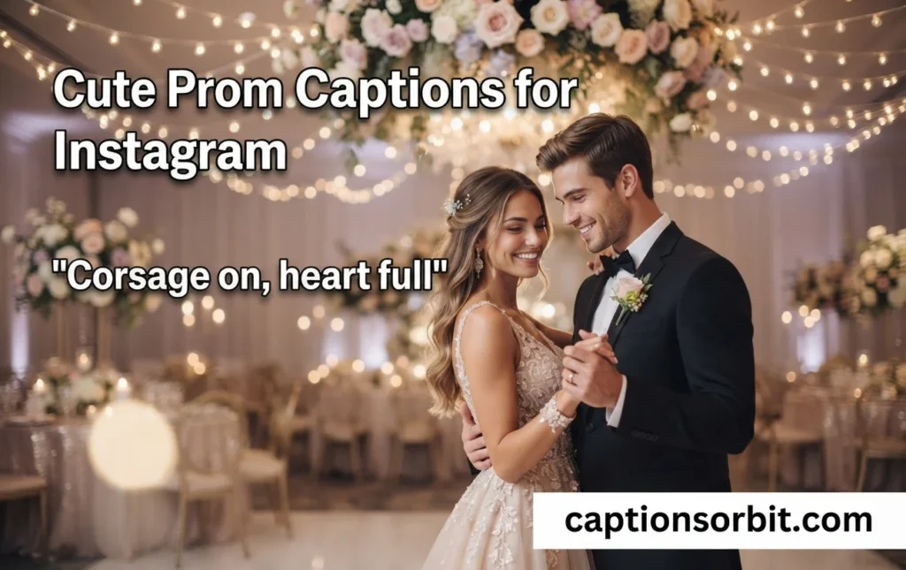 Cute Prom Captions for Instagram