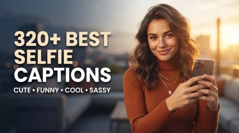 320+ Best Selfie Captions for Instagram: Cute, Funny, Cool & Sassy Ideas