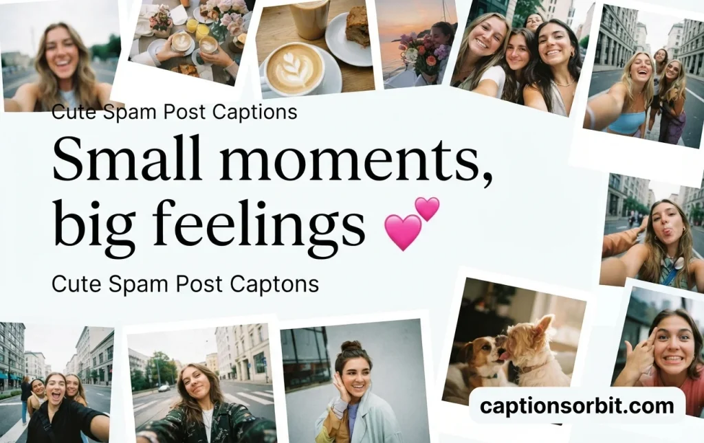 Cute spam post captions for photo dumps