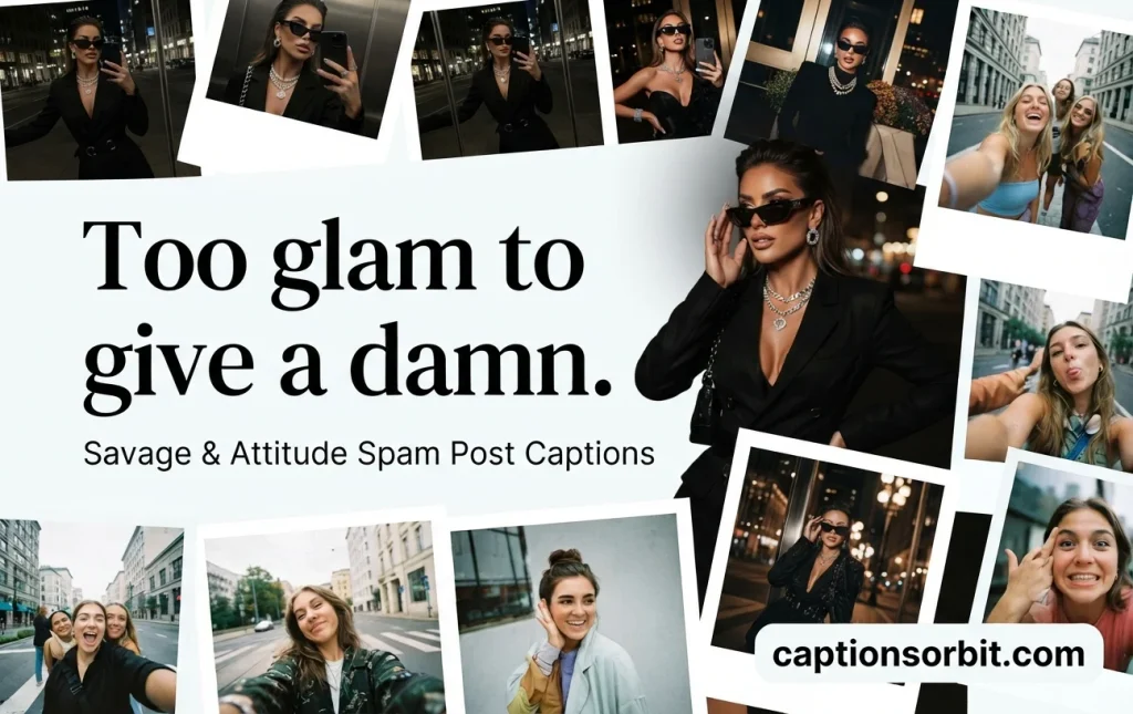 Aesthetic spam post captions