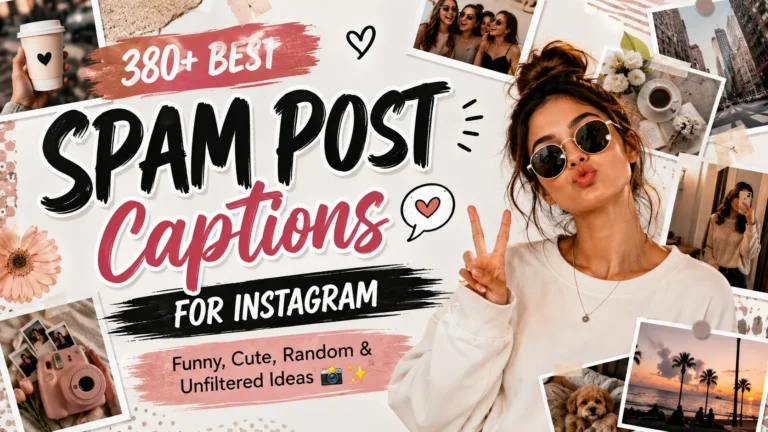 380+ Best Spam Post Captions for Instagram: Funny, Cute, Random & Unfiltered Ideas 📸✨