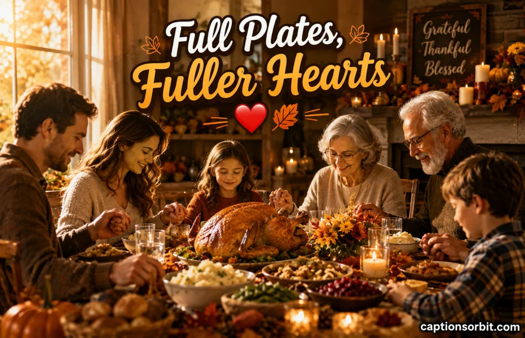 Grateful and Thankful Thanksgiving Instagram Captions