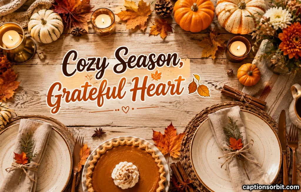 Cute and Short Thanksgiving Captions for Instagram