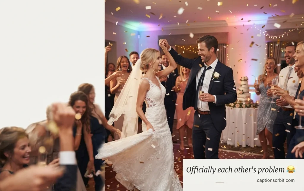 Funny Wedding Captions for Instagram