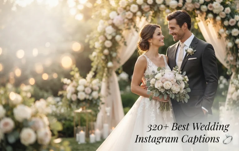 320+ Best Wedding Instagram Captions: Cute, Romantic & Funny Ideas