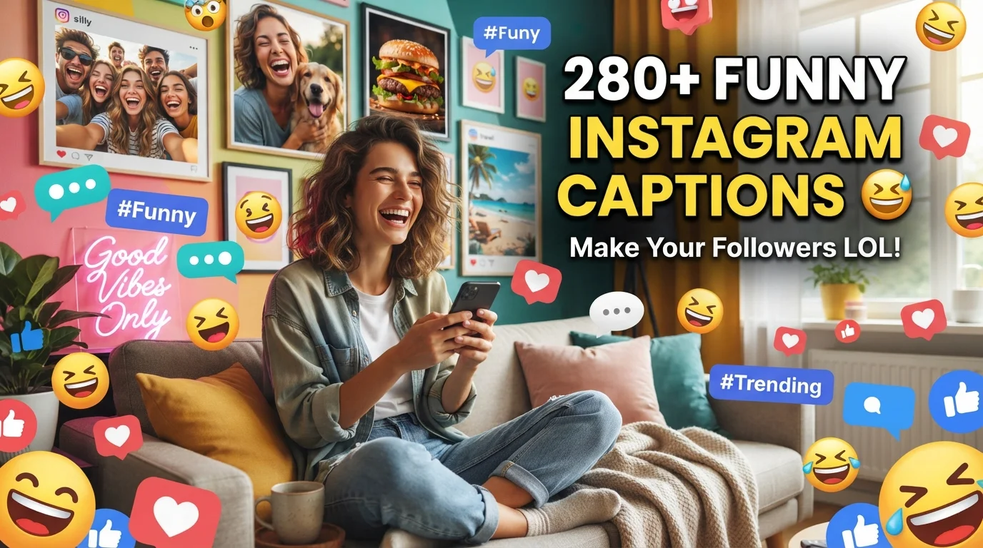 280+ Funny Captions for Instagram That'll Make Your Followers LOL