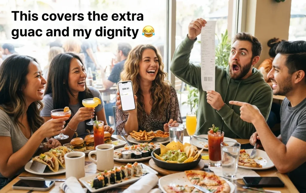 Funny Venmo Captions for Food, Drinks & Brunch