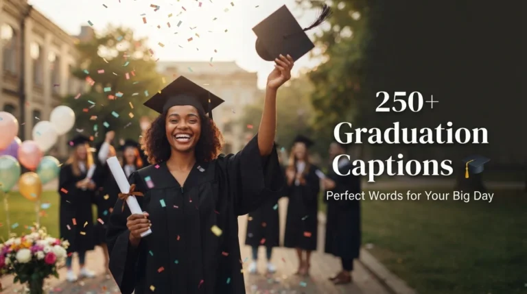 250+ Best Graduation Captions That Perfectly Capture Your Big Day 🎓