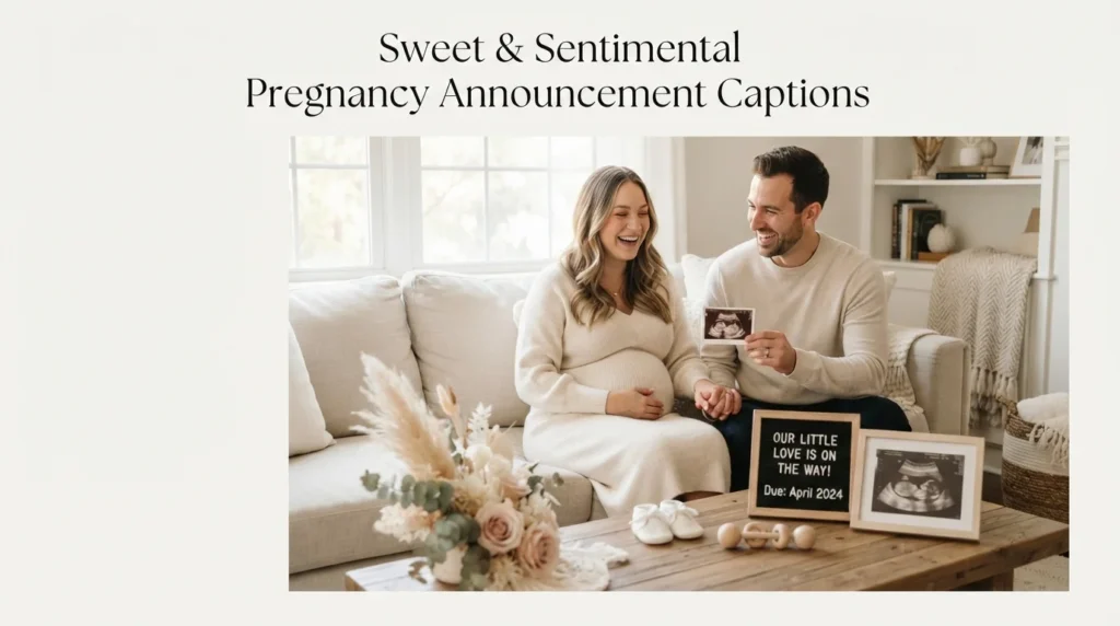 Sweet & Sentimental Pregnancy Announcement Captions