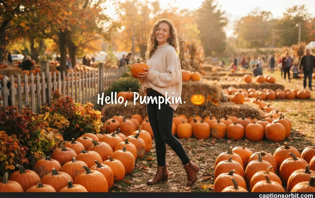 Short & Cute Pumpkin Patch Captions for Instagram