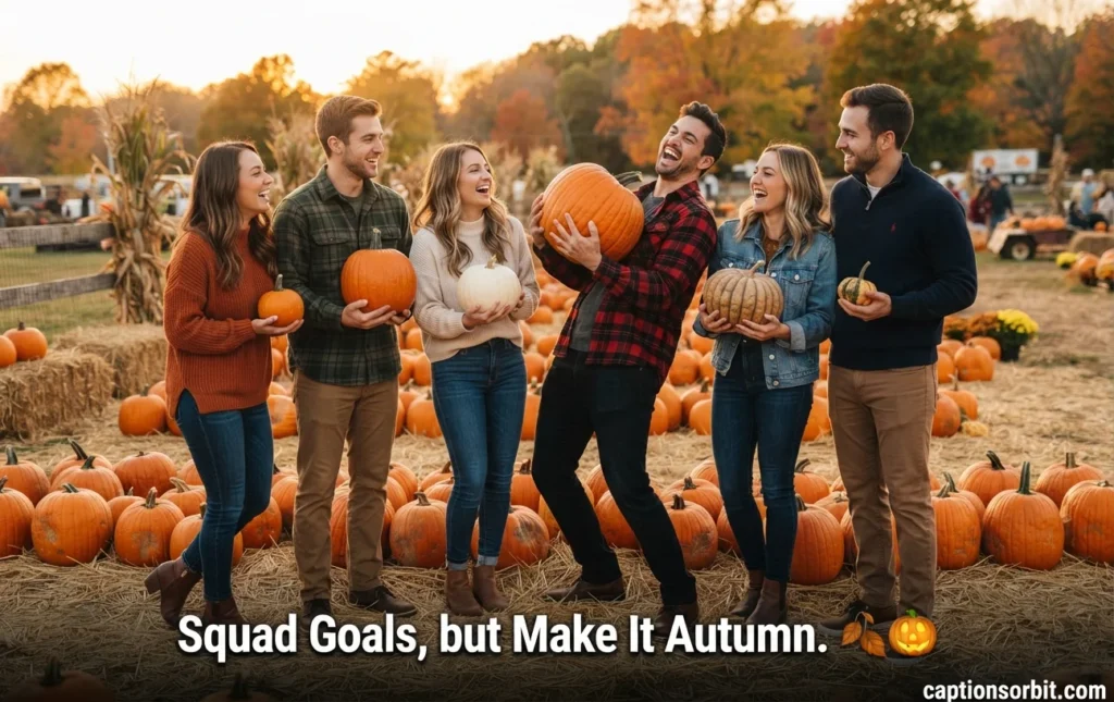Best Pumpkin Patch Captions for Couples, Family & Friend Groups