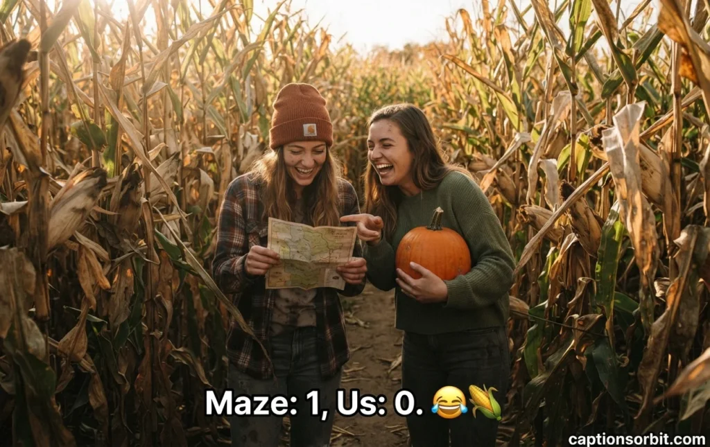 Pumpkin Patch Captions by Activity — Carving, Hayrides & Corn Mazes