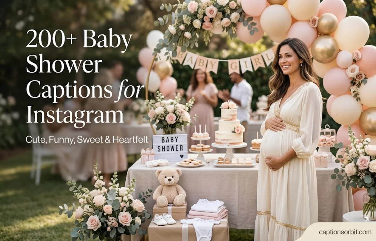 200+ Baby Shower Captions for Instagram: Cute, Funny, Sweet & Heartfelt