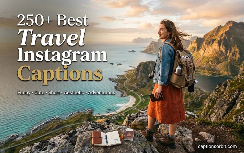 250+ Best Travel Instagram Captions: Funny, Cute, Short, Aesthetic & Adventurous